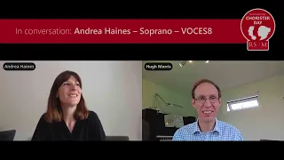 In conversation: Andrea Haines – VOCES8 – RSCM International Chorister Day 2023