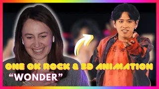 ONE OK ROCK (Collaborates with 3D Animation) "Wonder" | Mireia Estefano Reaction Video