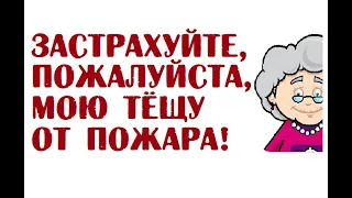 Застрахуйте, пожалуйста, мою тёщу от пожара! | Анекдоты о еврейских тёщах