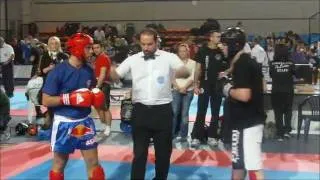 WAKO kick light 1/4 final seniors -74kg, European Cup 2012 Castelletto spora Ticino (NO)