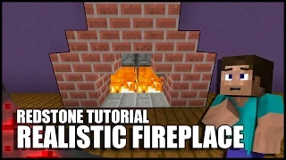 Minecraft: Realistic Working Fireplace!