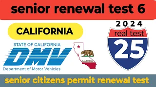 California DMV written test 6 | 25 real test questions |