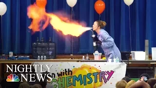 Teacher Makes Chemistry Fun With Exploding Experiments | NBC Nightly News