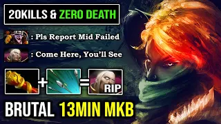 HOW TO SOLO MID WINDRANGER First Item 13Min MKB 100% Deleted Invoker with Nonstop Raining Arrow DotA