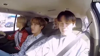 BTS singing baby shark carpool karaoke (on the late late show)