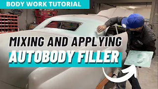 BODY WORK: Mixing and Applying Auto Body Filler (fastest method)