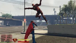 GTA 5 Supergirl VS The Flash