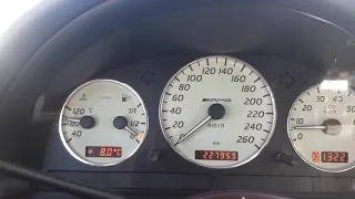 ML55 AMG w163 0 to 100km/h to 170km/h