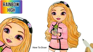 Rainbow High Fashion Doll Bella | How To Draw Rainbow High Fashion Doll Bella Pink Doll