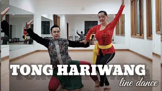 TONG HARIWANG (KALEM AYA URANG) - line dance demo by @yumikotakashimiko5091 &  Bambang Satiyawan