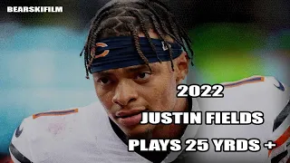 Justin Fields 25+ Yard Plays from 2022 Season