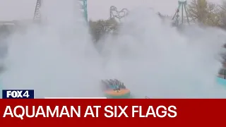New Aquaman water coaster opens at Six Flags Over Texas