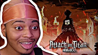 FIRST TIME REACTING Attack On Titan All Openings 1-8