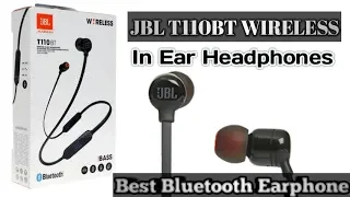 JBL T110 in ear Bluetooth headphones Unboxing + Review (Hindi)/H world