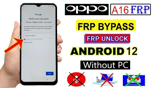 Oppo A16 FRP Bypass android 12 | New Trick 2023 | Oppo (CPH2269)Google Account Bypass a16 reset frp