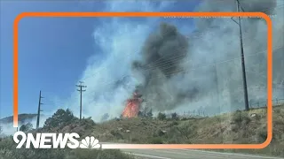 Fire closes portions of I-70 and US 6 in Colorado mountains