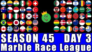 Marble Race League Season 45 Day 3 Marble Race in Algodoo / Marble Race King