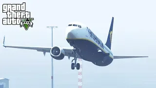 Landing A 737 With Only ONE Wing (GTA 5 Challenge)