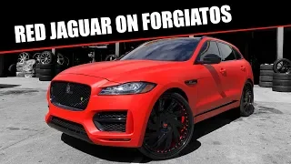 Red Jaguar on Forgiatos - Coast 2 Coast Customs