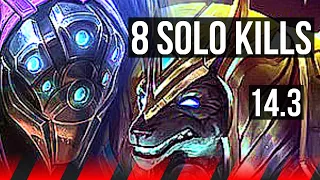 JAX vs NASUS (TOP) | 8 solo kills | EUW Master | 14.3