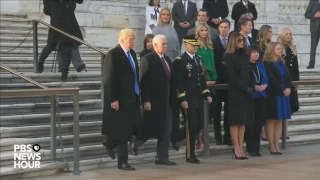 Watch President-elect Trump lay wreath at Arlington National Cemetery