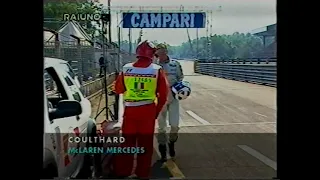 F1 Italia 2000 - Ritiro di Coulthard e il pubblico...