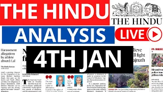 The Hindu Analysis 4 January 2023 | Daily Current Affairs for UPSC IAS | Sahil Saini