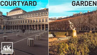 PARIS WALKING TOUR (Palais Royal) - 4K (CITY AMBIANCE)