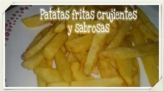 patatas fritas crujientes y sabrosas! TRUCO PARA HACER LAS MEJORES PATATAS FRITAS!