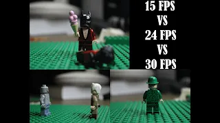 Lego Stop Motion Frame Rate Comparison