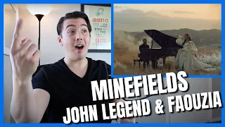 Alto Faouzia and Baritone John Legend Sing "Minefields" Together - Vocal Coach Reacts