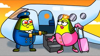 I AM SO AFRAID OF FLYING || My First Flight Story || Avocadoo Funny and Crazy Comics