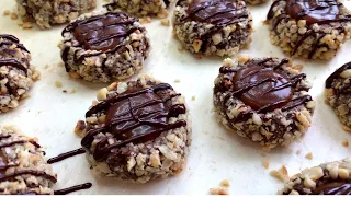 Шоколадное Печенье с Карамелью и Орехами // Chocolate Cookies with Caramel and Hazelnuts