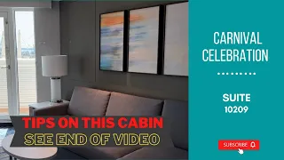 Carnival Celebration KS/Excel Category Forward Cabin Suite 10209