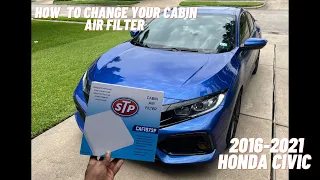 HOW TO CHANGE YOUR CABIN AIR FILTER ON YOUR 10TH GEN HONDA CIVIC(2016-2021)