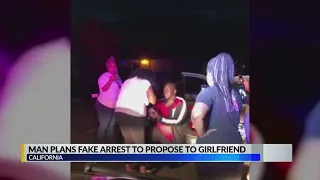 Man plans fake arrest to propose to his girlfriend