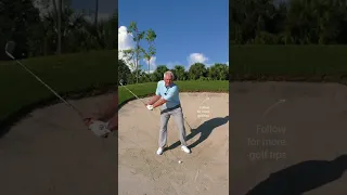 How to hit high bunker shots with lots of spin!🔥
