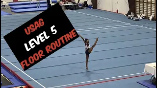 NEW USAG Level 5 Floor Routine | Gymnastics with Tanaya (2021-2029)