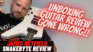 Metallica James Hetfield Signature LTD Snakebyte Guitar UNBOXING REVIEW GONE WRONG!