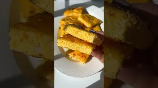 Make Ricotta & Cheddar Breakfast Squares (Egg Bake) ASAP! Perfect Meal Prep 🤤 #breakfast #shorts