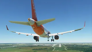 Microsoft Flight Simulator 2020 - Красивый взлет и посадка A320