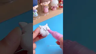 BTS BT21 pen with clay #shorts #tonniartandcraft #youtubeshorts #satisfying #art
