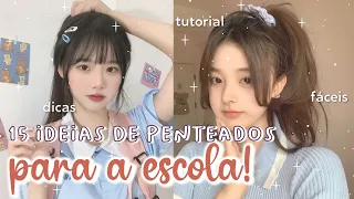 15 KOREAN HAIRSTYLES for SCHOOL | EASY HAIRSTYLE IDEAS for school *tutorials, tips*