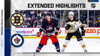 Boston Bruins vs Winnipeg Jets Mar 18, 2022 HIGHLIGHTS