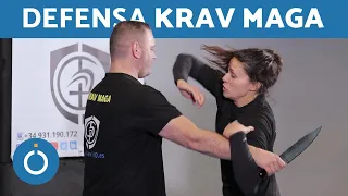 Defensa contra ATAQUE TRASERO con CUCHILLO 🔪 (Krav Maga en español)