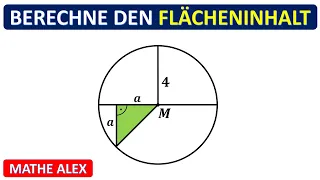 Berechne den Flächeninhalt der grünen Fläche | Dreieck | Flächeninhalt | rechtwinklig | Mathe Alex