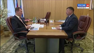Михаил Дегтярёв провёл рабочую встречу с главой посёлка Майский