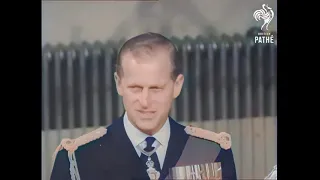 Prince Philip, Duke of Edinburgh At the Mansion House (1957)  | AI Enhanced and Colored