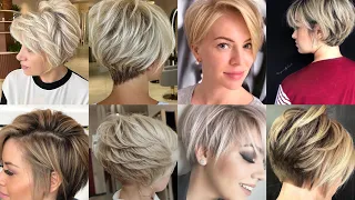 Stylish layered short pixie haircuts and hairstyles for women's #ytshorts