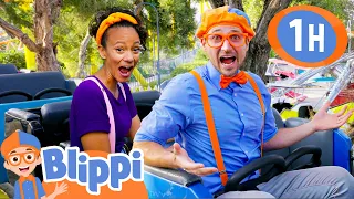 Blippi and Meekah go on a Rollercoaster in Adventure City! | 1 HOUR OF BLIPPI AND MEEKAH!